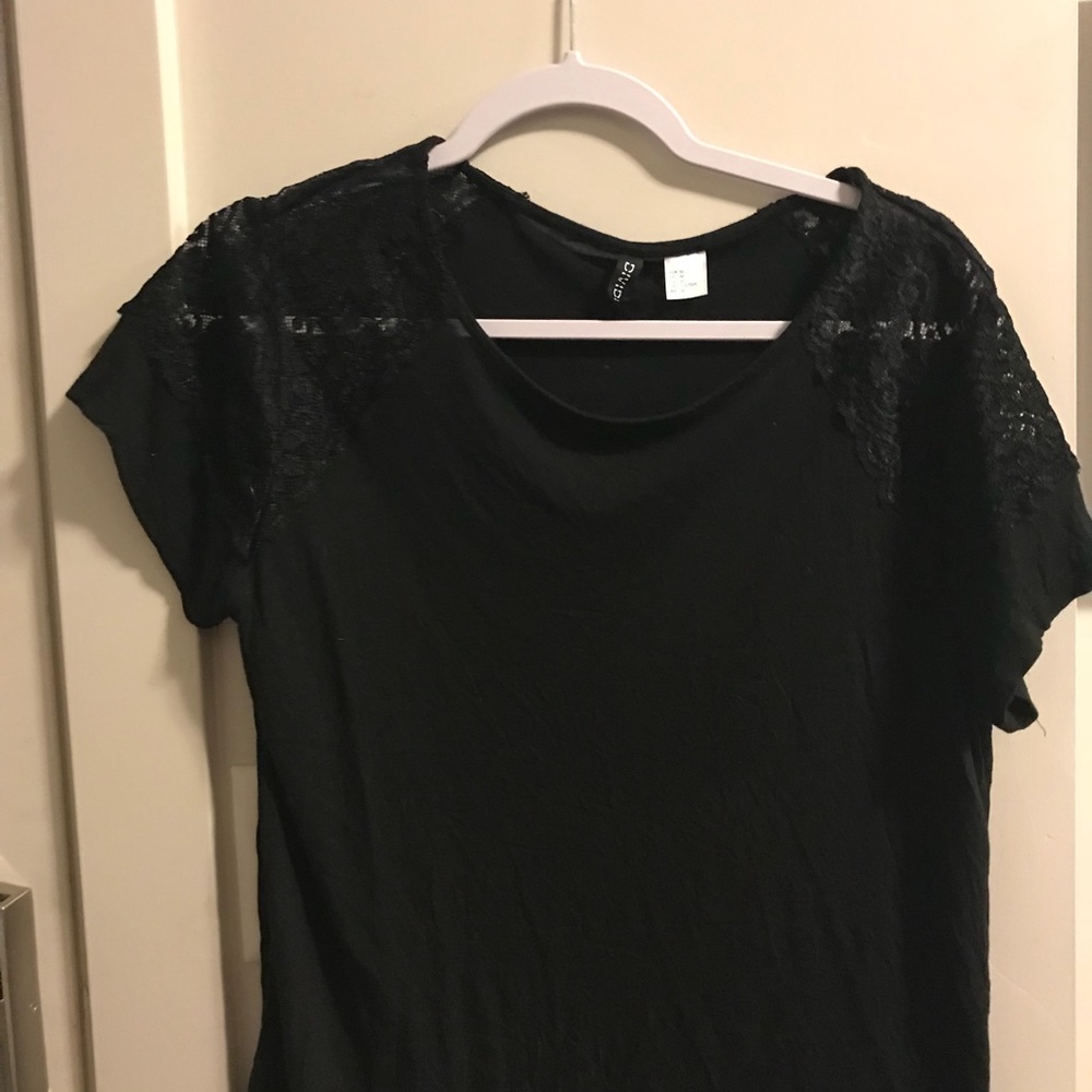 Black lace shirt